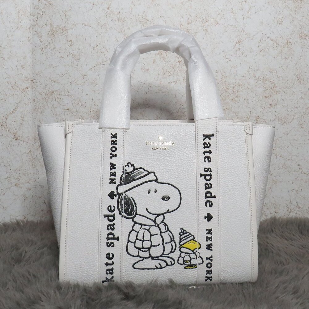 Kate Spade Peanuts Kip Small Tote (Cream)
